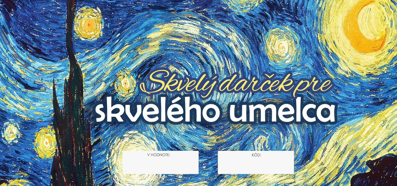Darčekový POUKAZ - Skvelý darček pre skvelého umelca — obrázok 7