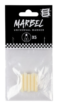 Zamjenski vrhovi za markere DARWI Marbel 6 mm – 5 kom