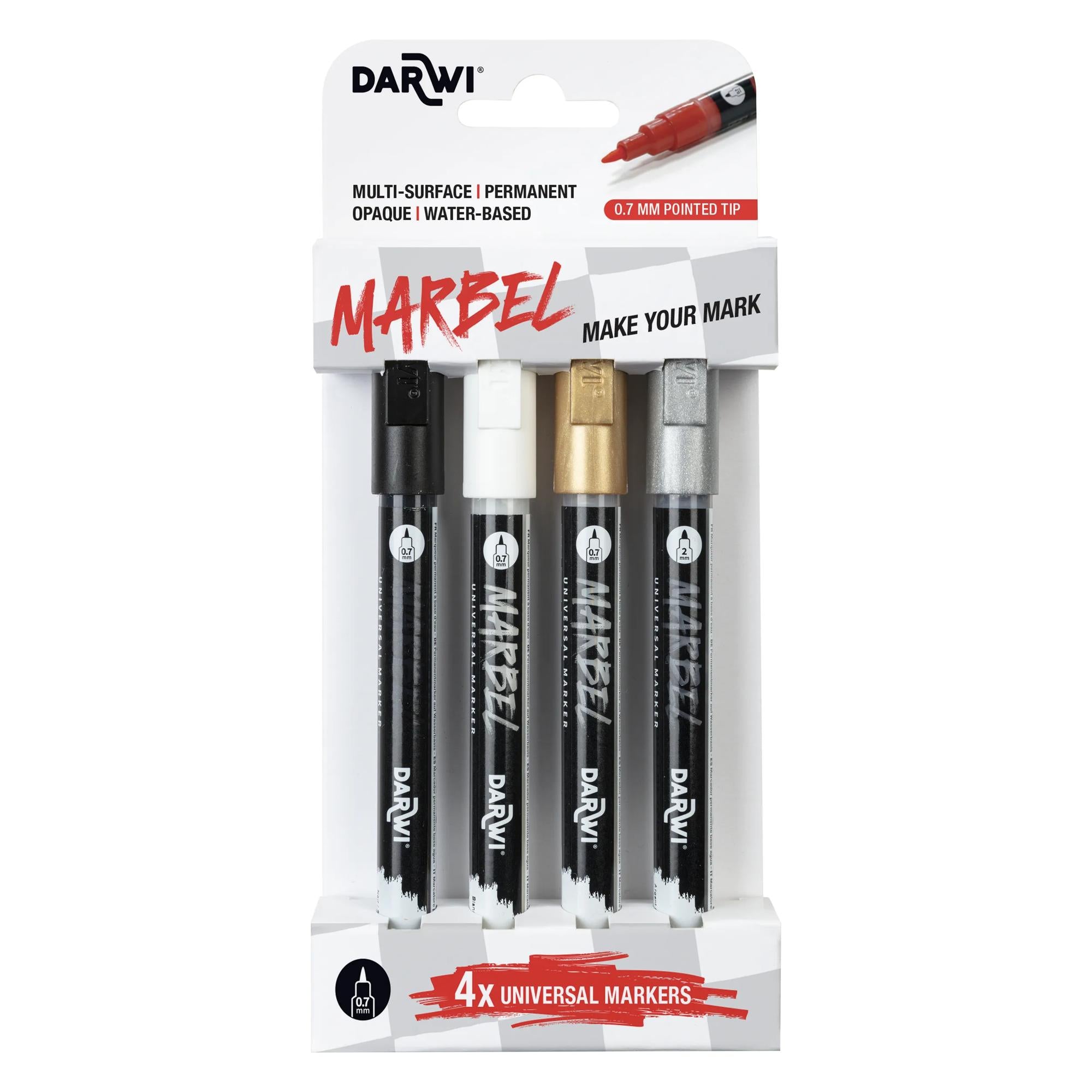 DARWI Marbel set akrilnih markera 0,7 mm Basic