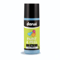 Boja za staklo koja se guli DARWI Paint & Peel 3u1 80 ml – svjetlucava plava