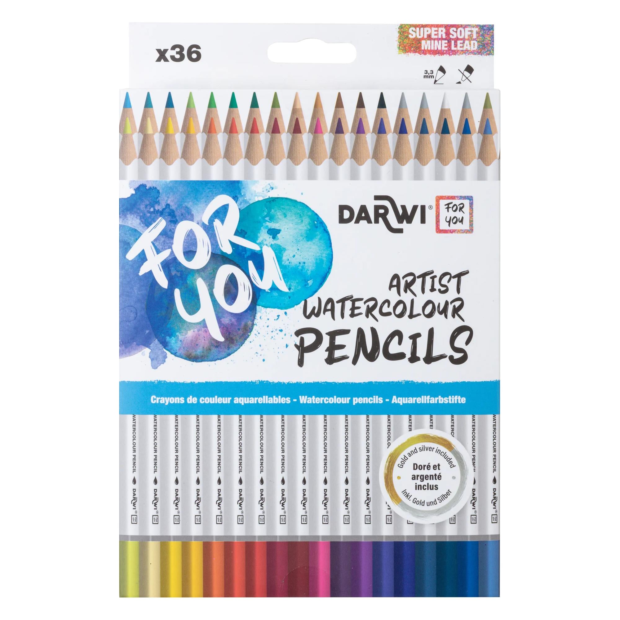 DARWI set akvarel bojica – 36 kom