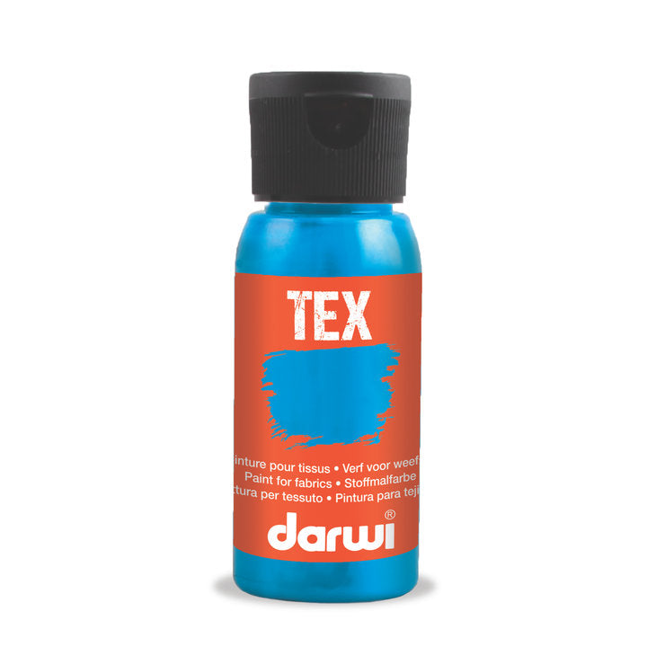 DARWI TEX boja za tekstil 50 ml – 280 tirkizno plava