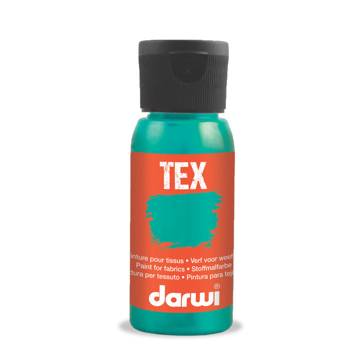 DARWI TEX boja za tekstil 50 ml – 695 biserna tirkizna