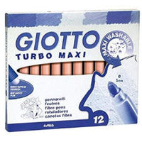 Debeli perivi flomasteri GIOTTO Turbo Maxi 5 mm – ružičasta boja kože