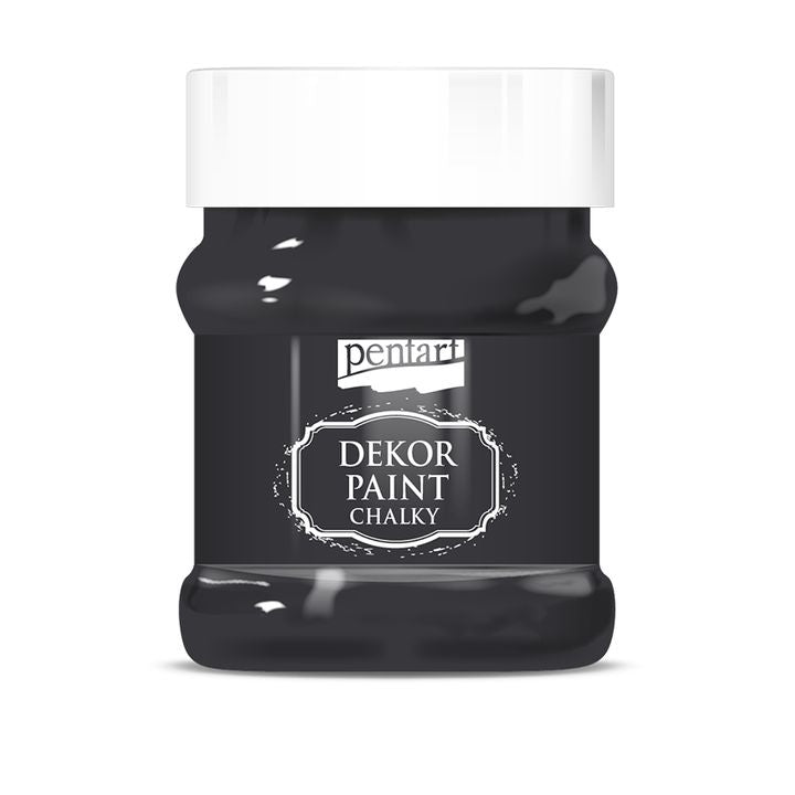 Dekorativna boja kreda Chalki Pentart 230 ml – crna