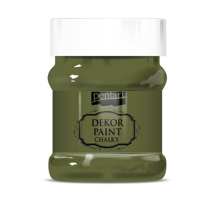 Dekorativna boja kreda Chalki Pentart 230 ml – trnovito zelena