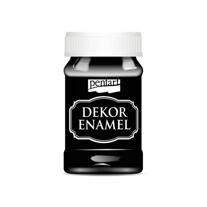 Dekorativni emajl Pentart 100 ml – crna