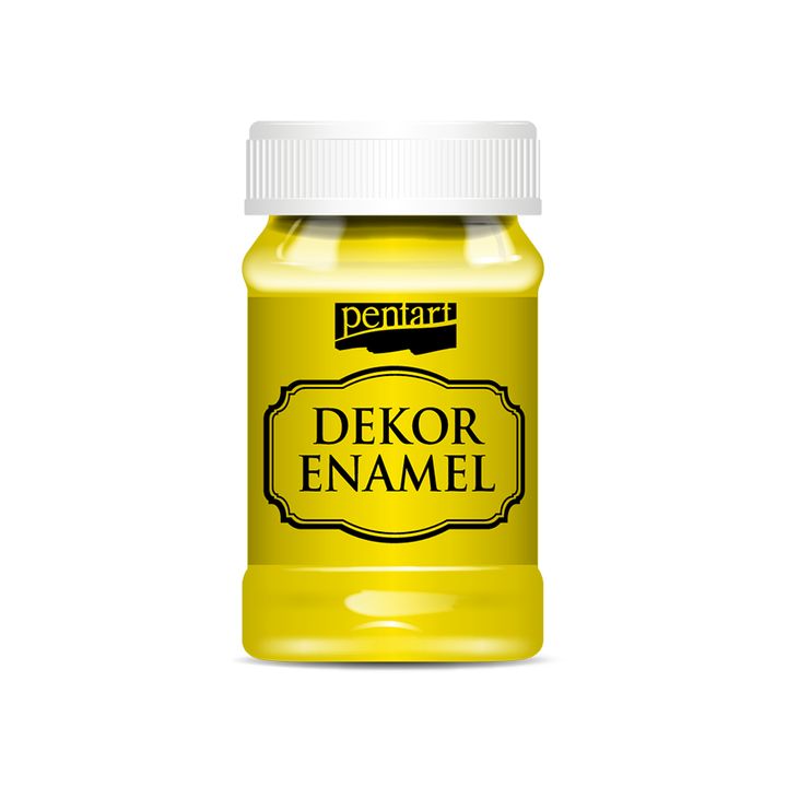 Dekorativni emajl Pentart 100 ml – žuta