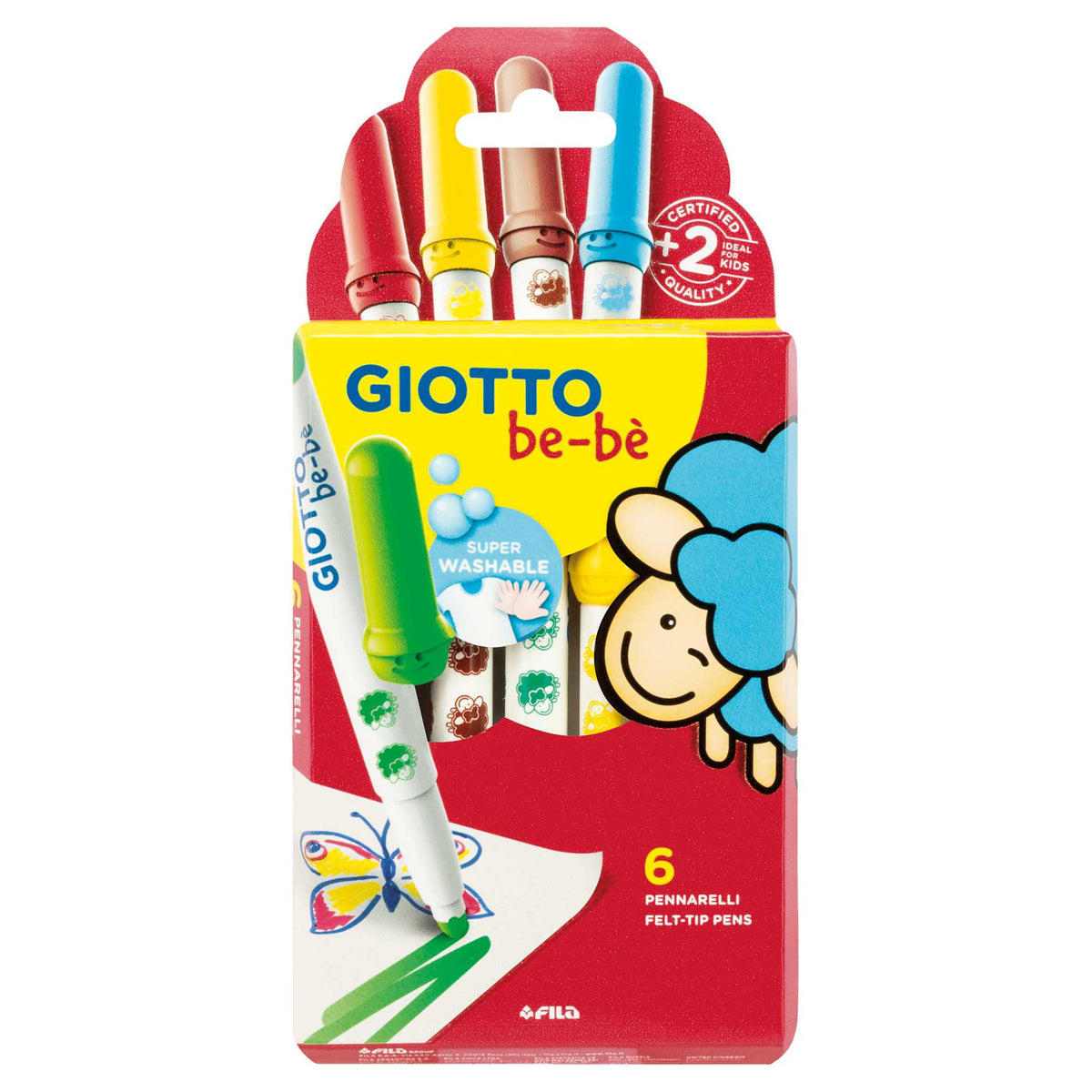 Dječji flomasteri GIOTTO be-bè 6 kom