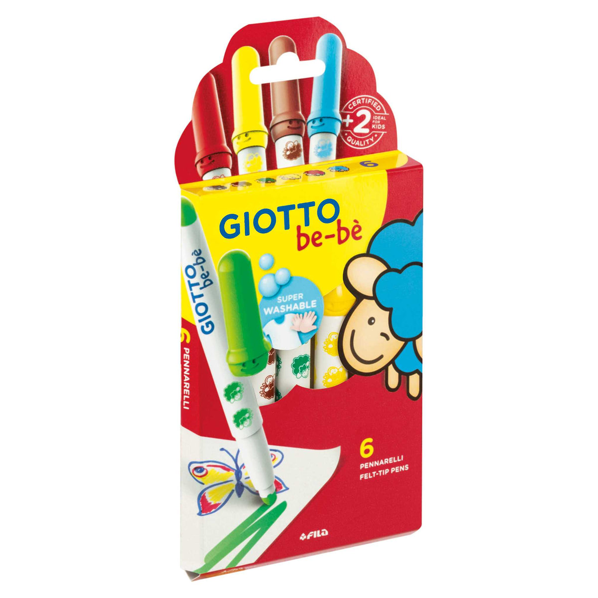 Dječji flomasteri GIOTTO be-bè 6 kom