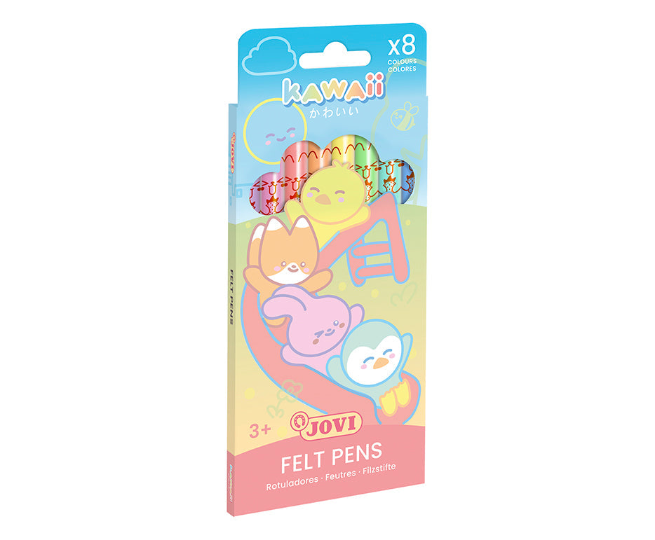 Dječji flomasteri JOVI Kawaii / set od 8 kom - 3 mm