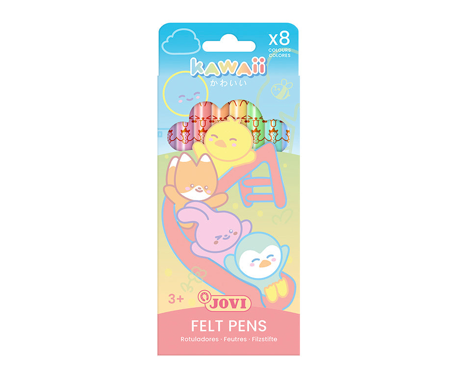 Dječji flomasteri JOVI Kawaii / set od 8 kom - 3 mm