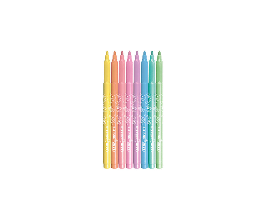 Dječji flomasteri JOVI perivi pastelni 3 mm / set od 8 kom