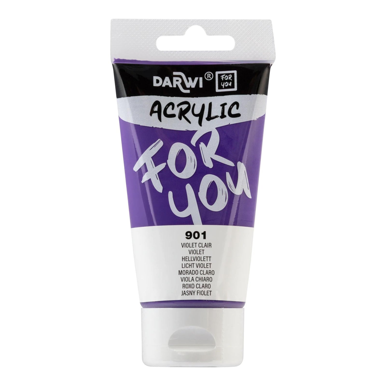 Akrilna boja DARWI Acryl 75 ml – Svijetloljubičasta