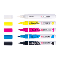 ROYAL TALENS Ecoline set akvarelnih brush pen flomastera PRIMARY 5 boja