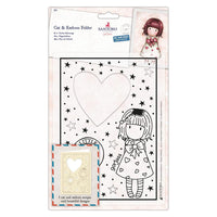 Embosirana mapa DOCRAFTS Santoro Gorjuss srce 15 x 21 cm