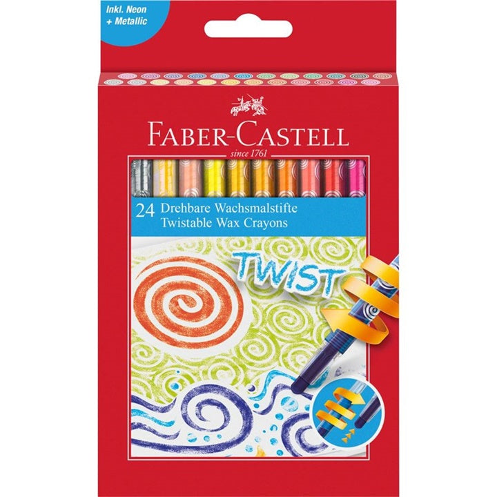 Faber Castell izvlačne voštane boje Twist