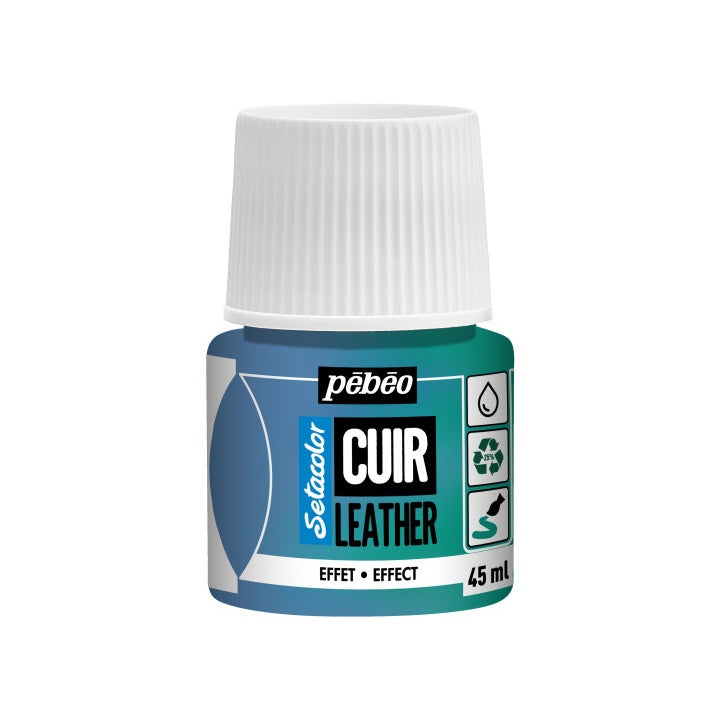 Boja za kožu Pebeo Setacolor effect 45 ml | razne boje - duokromatska plava/zelena