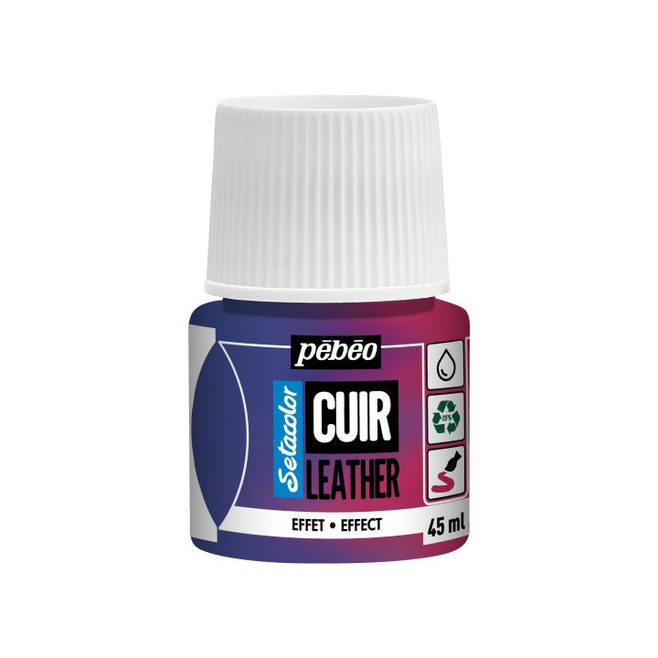 Boja za kožu Pebeo Setacolor effect 45 ml | razne boje - duokromatska ružičasta/plava