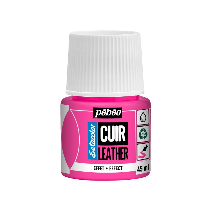 Boja za kožu Pebeo Setacolor effect 45 ml | razne boje - fluorescentna ružičasta