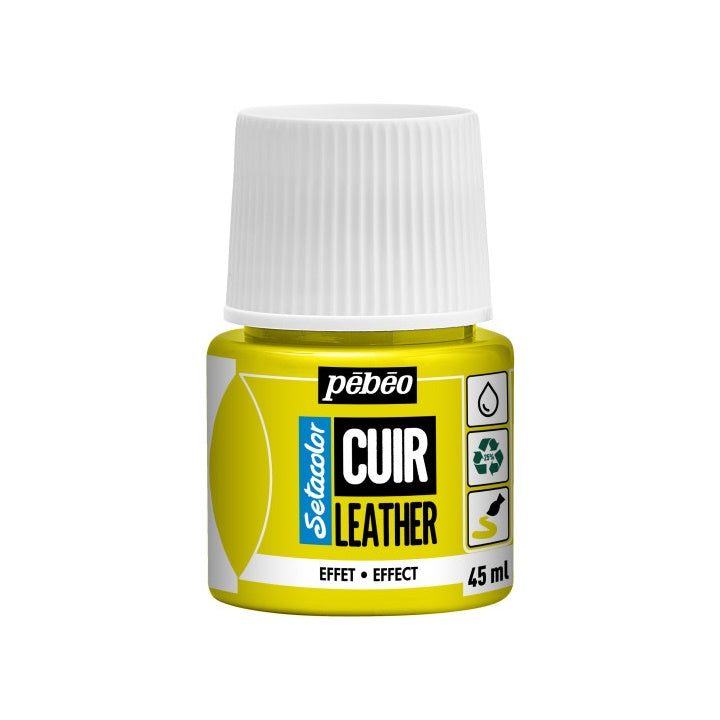 Boja za kožu Pebeo Setacolor effect 45 ml | razne boje - fluorescentna žuta
