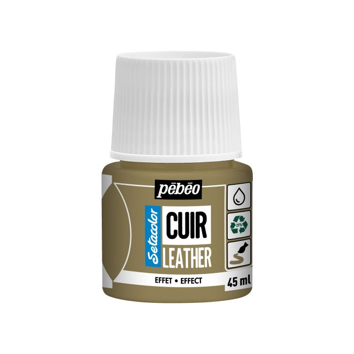 Boja za kožu Pebeo Setacolor effect 45 ml | razne boje - metalik zlatna
