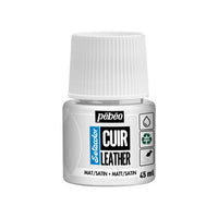 Boja za kožu Pebeo Setacolor matt/satin 45 ml – čisto bijela