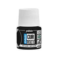 Boja za kožu Pebeo Setacolor matt/satin 45 ml – ekstremno crna