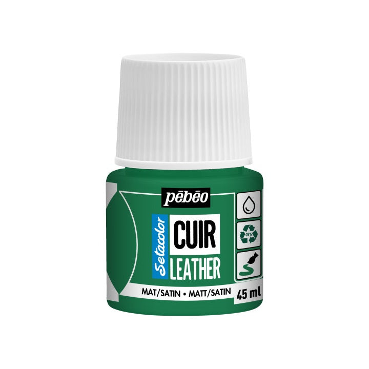 Boja za kožu Pebeo Setacolor matt/satin 45 ml – kaktus zelena