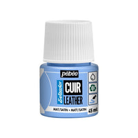 Boja za kožu Pebeo Setacolor matt/satin 45 ml – ledeno plava