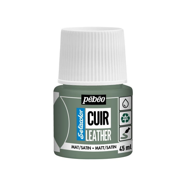 Boja za kožu Pebeo Setacolor matt/satin 45 ml – matcha zelena