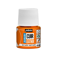 Boja za kožu Pebeo Setacolor matt/satin 45 ml – narančasta