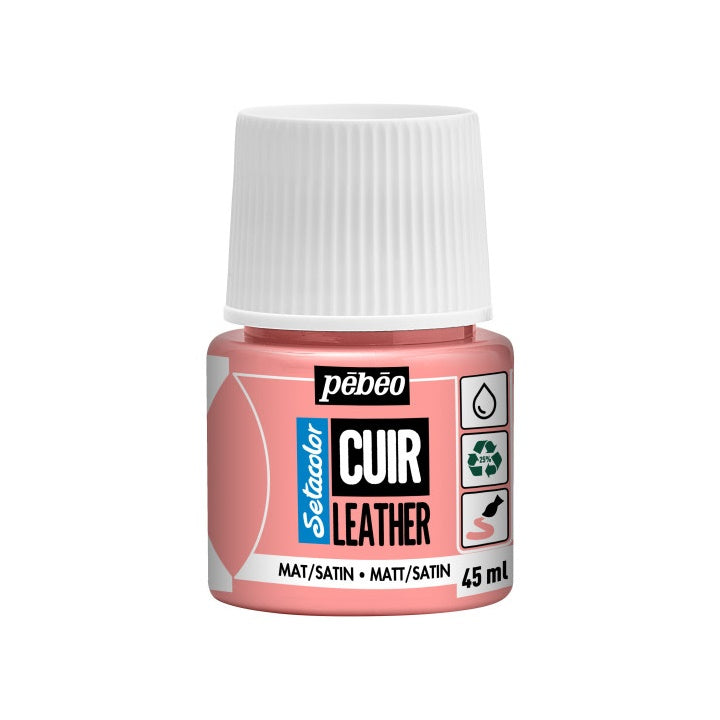 Boja za kožu Pebeo Setacolor matt/satin 45 ml – sakura ružičasta
