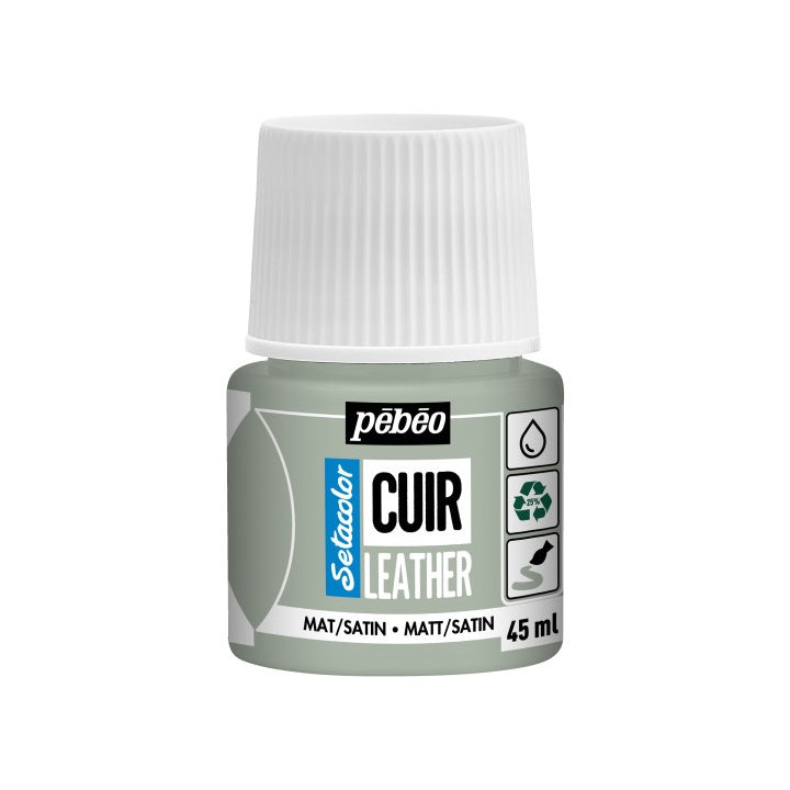 Boja za kožu Pebeo Setacolor matt/satin 45 ml – kadulja zelena