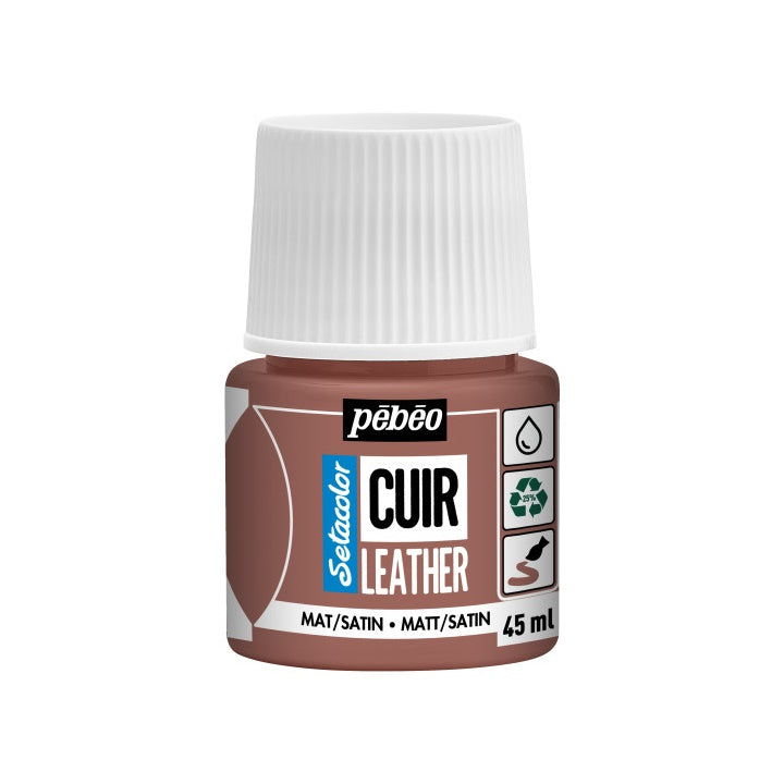 Boja za kožu Pebeo Setacolor matt/satin 45 ml – terakota