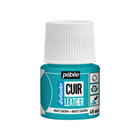 Boja za kožu Pebeo Setacolor matt/satin 45 ml – tirkizno plava
