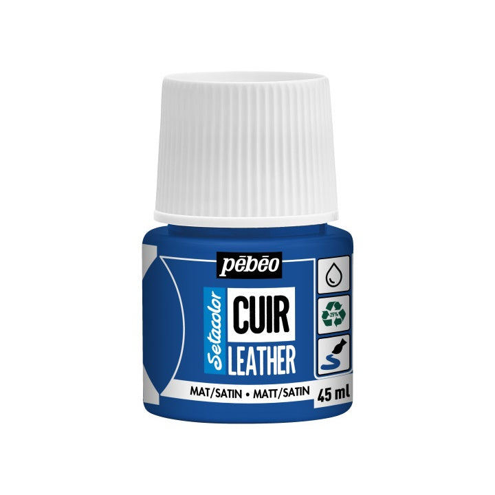 Boja za kožu Pebeo Setacolor matt/satin 45 ml – ultramarin plava