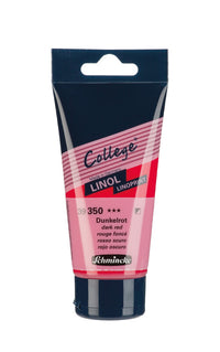 Boja za linorez Schmincke College Linol 75 ml – 350 Tamno crvena
