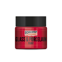 Boja za staklo i porculan PENTART - 30 ml – 21337 - crvena