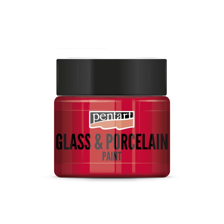 Boja za staklo i porculan PENTART - 30 ml – 21337 - crvena
