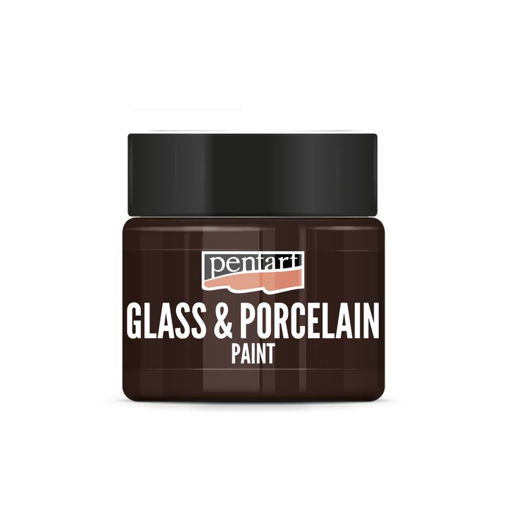 Boja za staklo i porculan PENTART - 30 ml – 21340 - smeđa