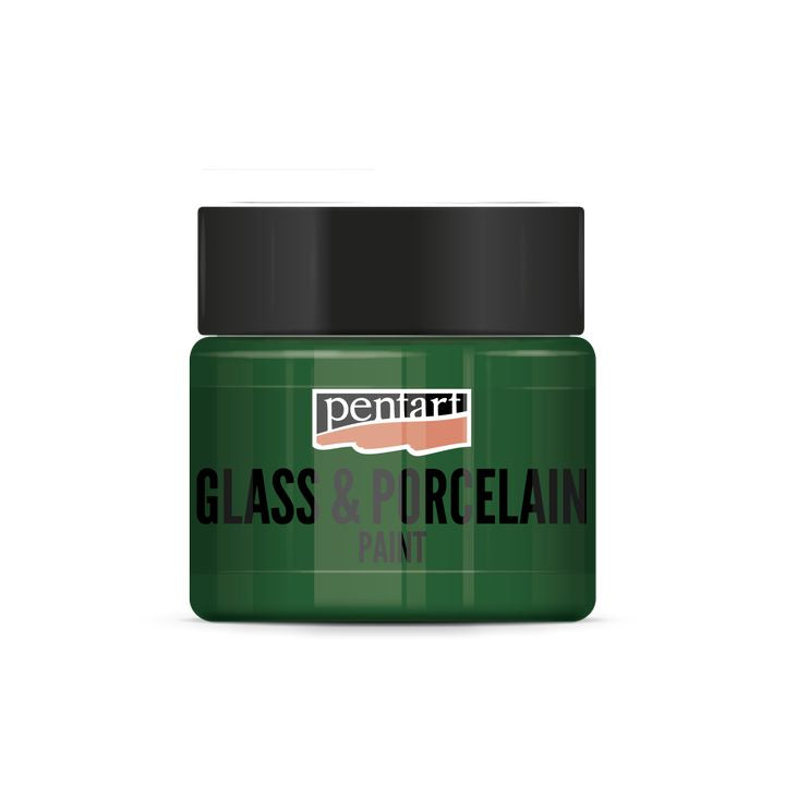 Boja za staklo i porculan PENTART - 30 ml – 21342 - zelena