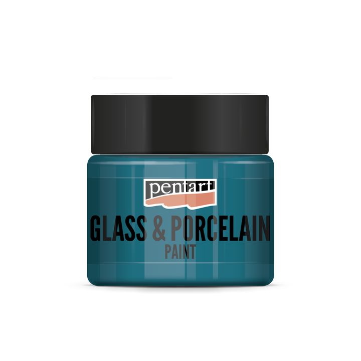 Boja za staklo i porculan PENTART - 30 ml – 21343 - tirkizno-zelena