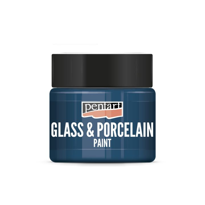 Boja za staklo i porculan PENTART - 30 ml – 21344 - tirkizno-plava