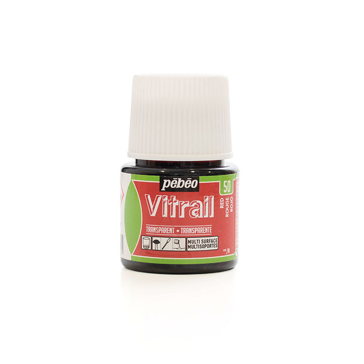 Boja za staklo Pebeo Vitrail 45 ml – crvena