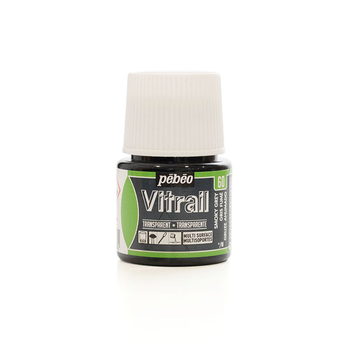 Boja za staklo Pebeo Vitrail 45 ml – Smoky siva