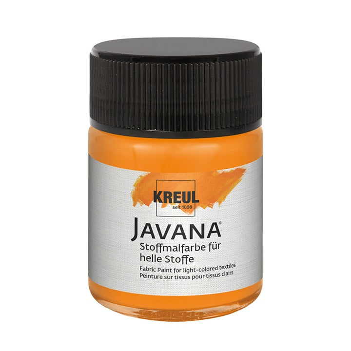 Boja za svijetli tekstil JAVANA 50 ml – narančasta
