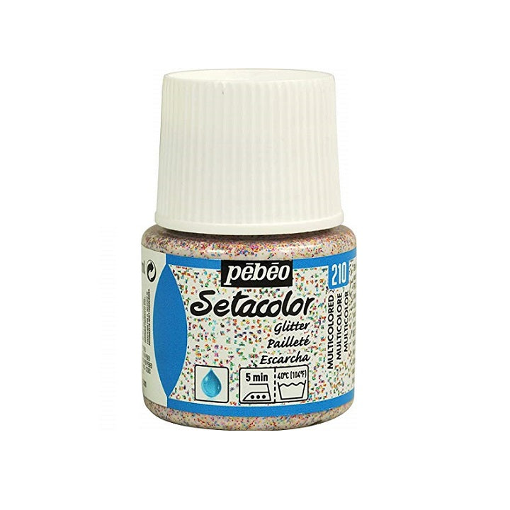 Farba na textil Pebeo Setacolor Glitter 45 ml | rôzne farby — obrázok 1