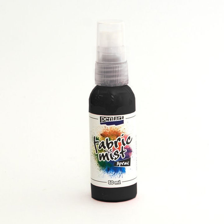 Boja za tekstil u spreju Fabric Mist 50 ml – crna
