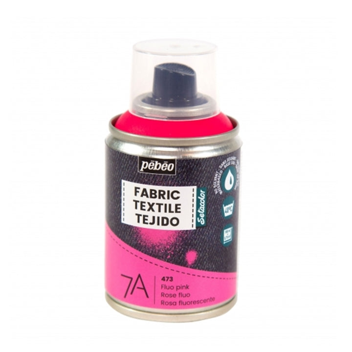 Boja za tekstil u spreju Pebeo 7A 100 ml – 473 fluo ružičasta